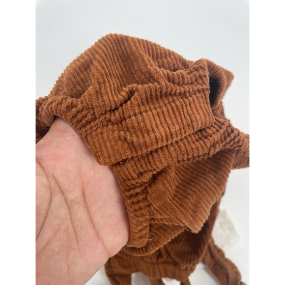 Ruffle Corduroy Romper Brown One Piece Set Holiday Fall 18-24 Month - Picture 8 of 14